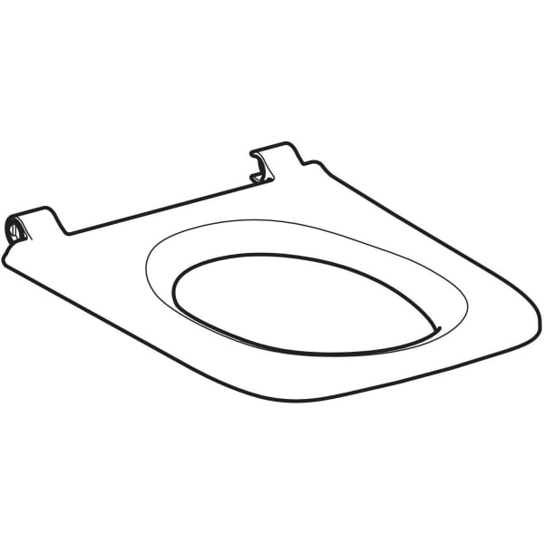 Geberit WC-Sitzring f. Geberit AquaClean Sela eckig, weiß