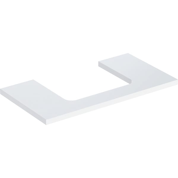 Geberit ONE WT-Platte, Ausschnitt mi. für AWT 90x3x47cm, weiß hgl.