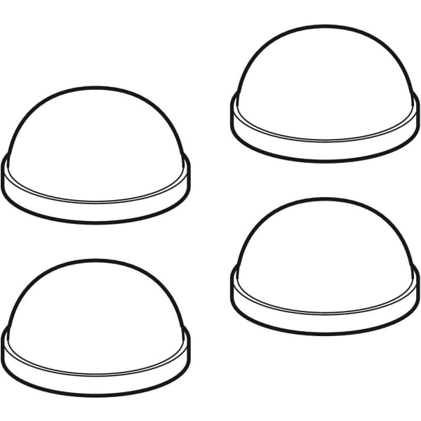 Geberit Smyle eckig Set Puffer d9,5mm, (4 St.)