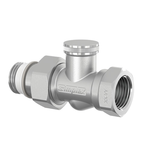 Flamco Rücklaufverschr. Durchg. Typ N G1/2a x Rp1/2 MS vern. selbstd.
