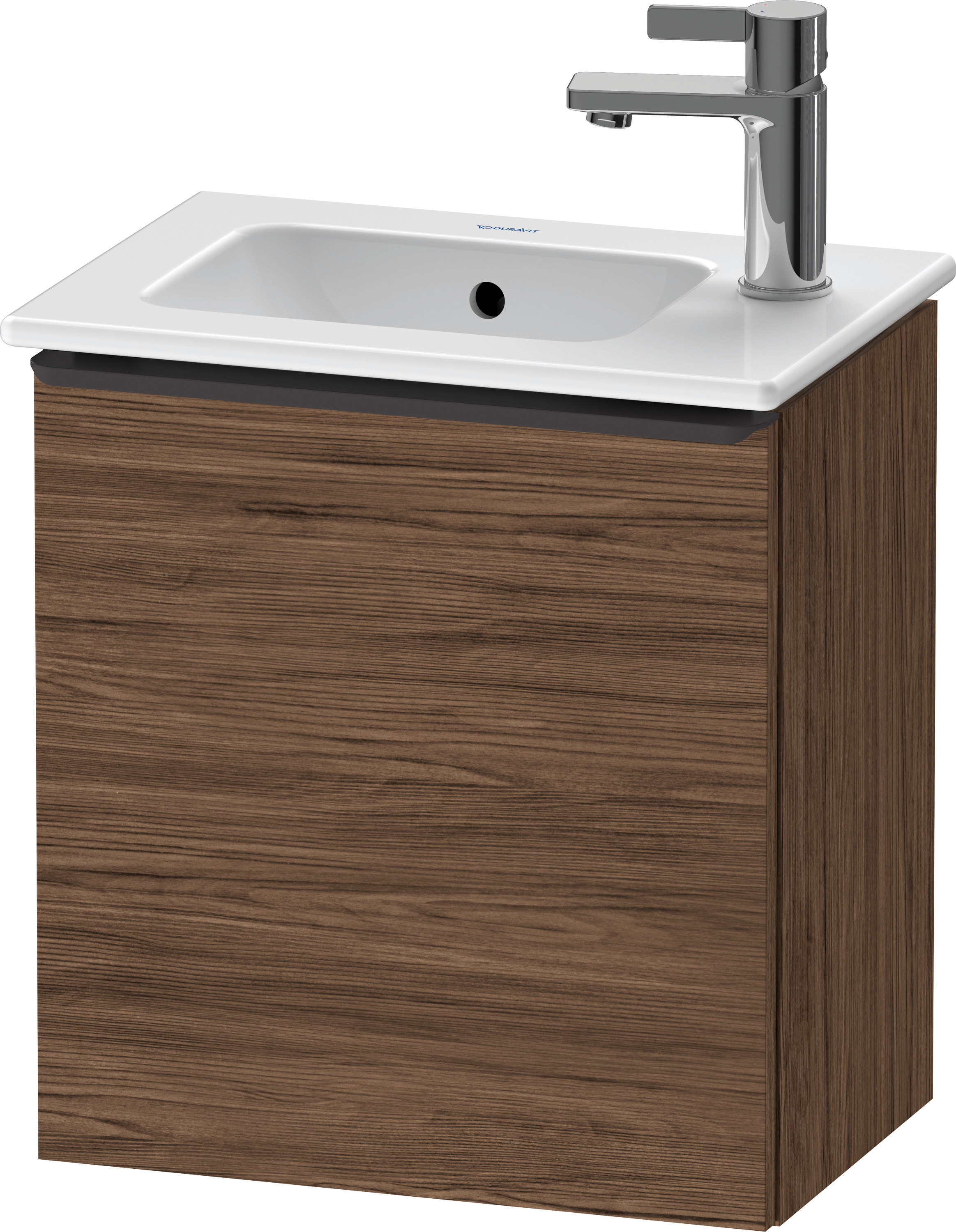 Duravit D-Neo WTU,Wdh,Tür:1,TA:LI,Gr:Dia.Schw 410x274x440mm,Nussbaum Dunkel Matt,Dekor