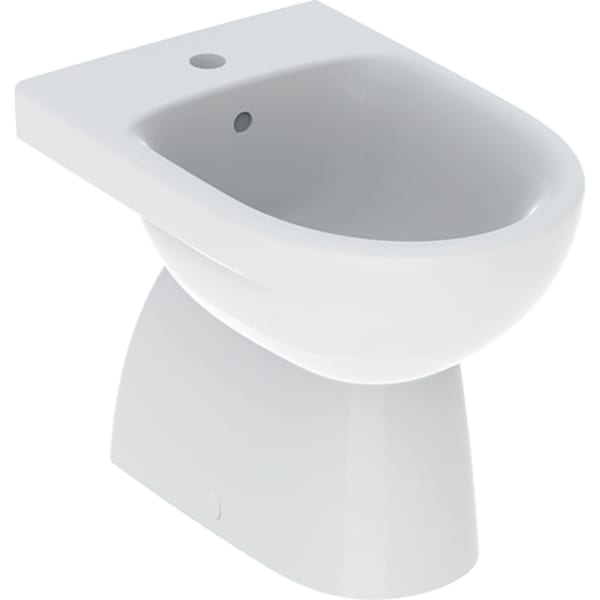 Geberit Renova Standbidet, teilgeschl.Form T:52cm, mit Überlauf, weiß, KeraTect