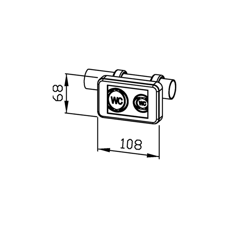 EWAR Spülkastenauslöser 868,4 MHz BA063 BxTxH:68x71x108mm