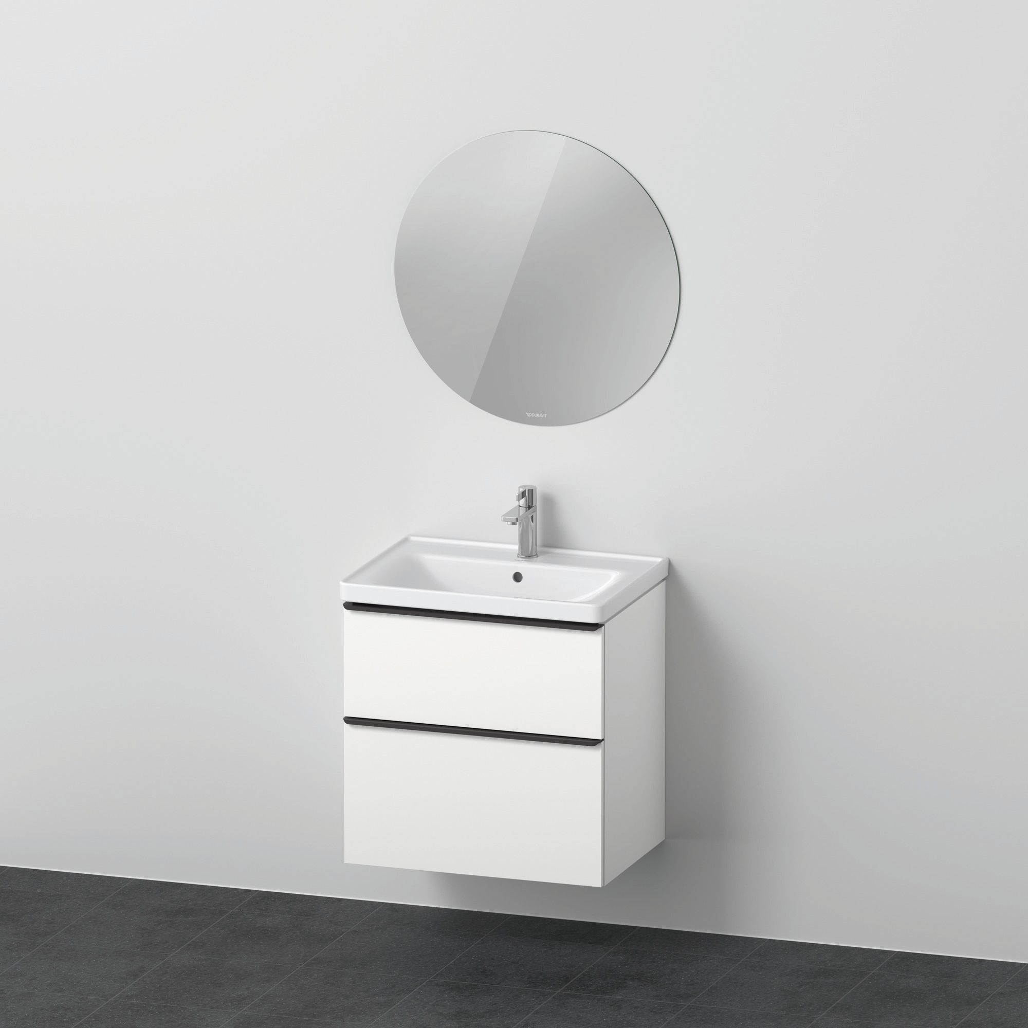 Duravit D-Neo Möbel-Set wandh. 650x480mm WT,WTU Ausz 1,SBK 1,SP Rund,Weiß Matt