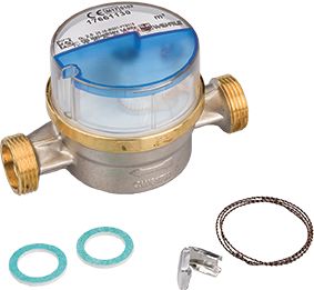 Gruenbeck Wasserzähler mit Anschlusszubehör