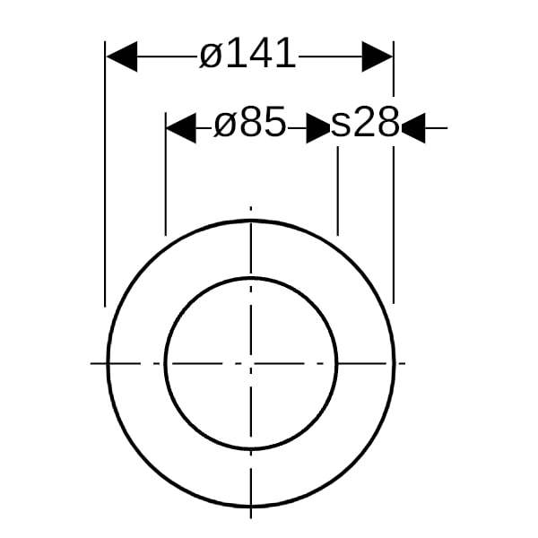 Geberit Rohrschott120 d63