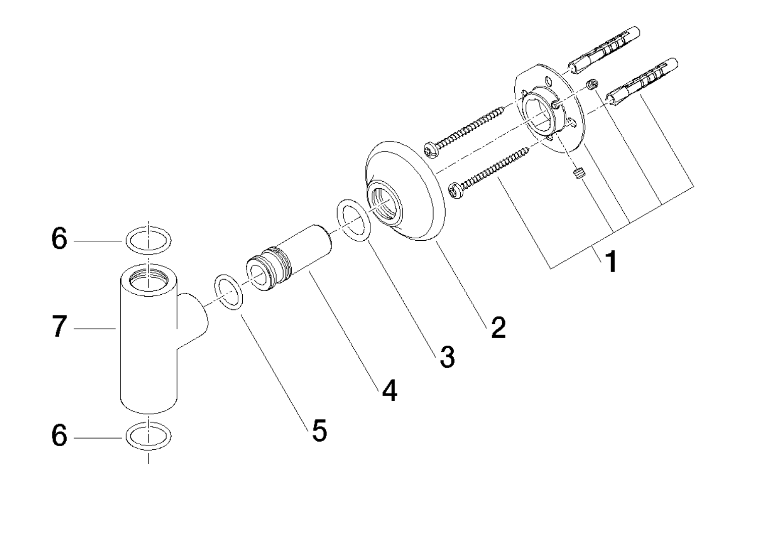 DO Befestigung ERSATZTEILE 90171103300 135 x 150 x 85 mm Chrom
