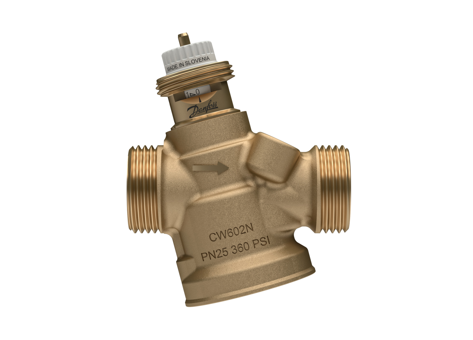 Danfoss druckunabh. Regelventil ABQM 4.0 DN15, 70-700 l/h, oh. Messnip., 3/4"AG