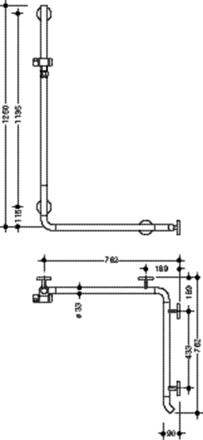HEWI DUHA m.Br.H.St.,AM1:1250, W1/2:762, Br.H. in 92, Kst., chromoptisch besch.