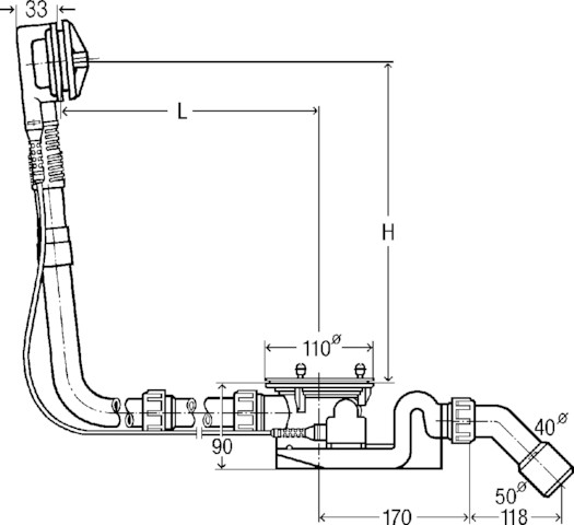 Viega Funktionseinheit Rotaplex 9142.33 in DN40/50 Kunststoff weiß