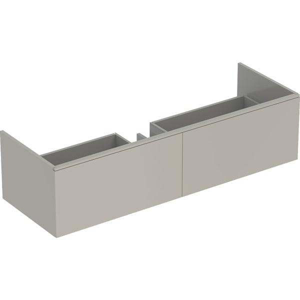 Geberit Xeno2 Unterschrank f. WT aus VARICOR mit zwei Hl., 139,5x35x47,3cm, greige