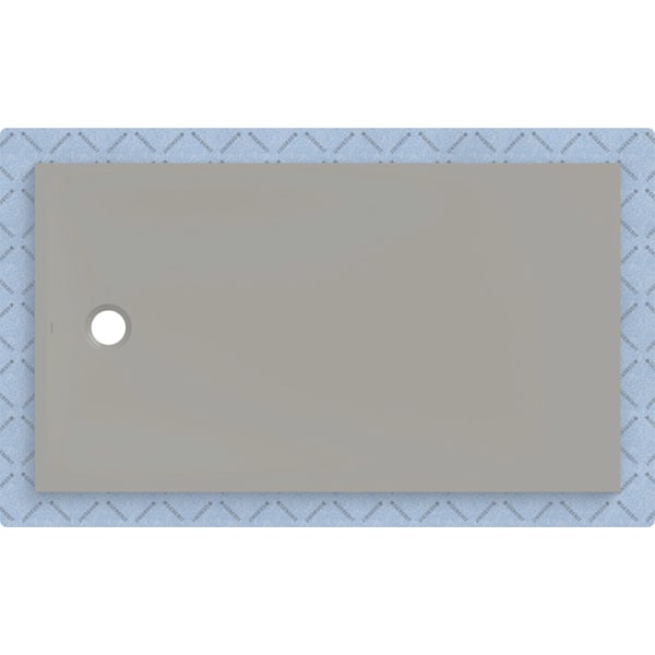 Geberit CleanFloor30 Duschfläche 160 x 90 cm integriert, mit Dichtvlies, grau matt
