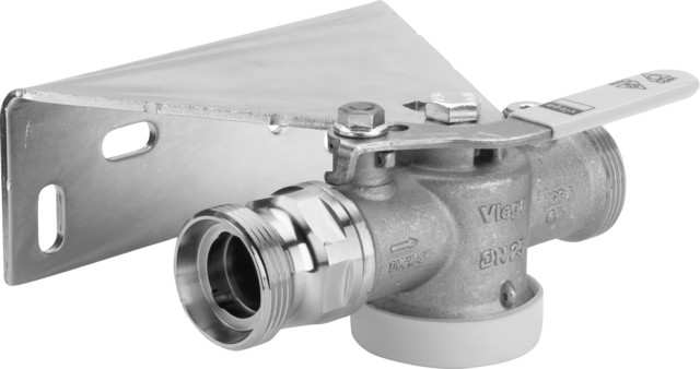 Viega Gaszähler-Kugelhahn G2112.2 in G1 3/8 Messing