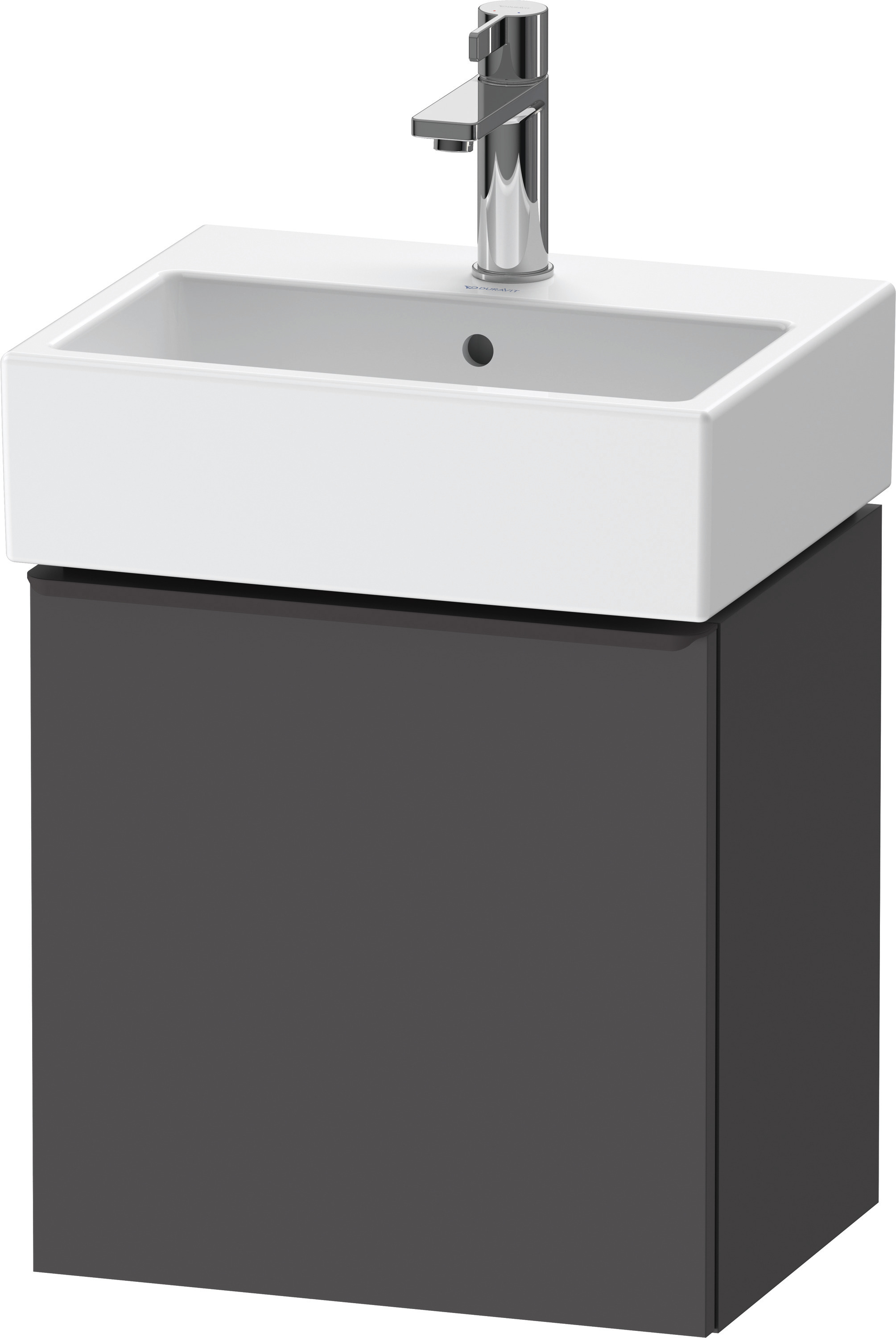 Duravit D-Neo WTU,Wdh,TA:LI,Tür:1,Gr:Dia.Schw 434x322x440mm,Graphit Matt,Dekor