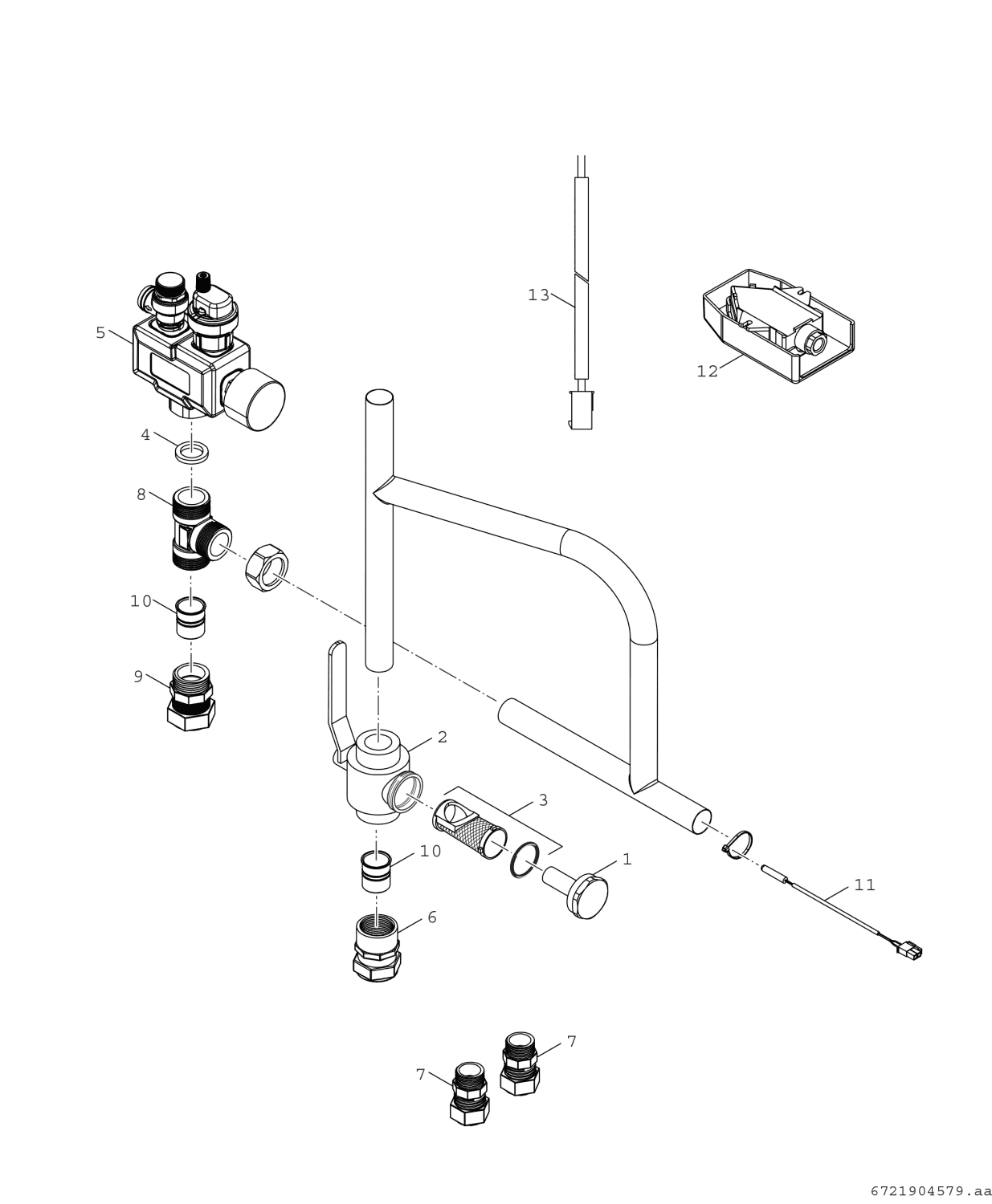 BOSCH Luft/Wasser-Wärmepumpe Compress CS3400iAWS 10 M, Inneneinh. mit Speicher