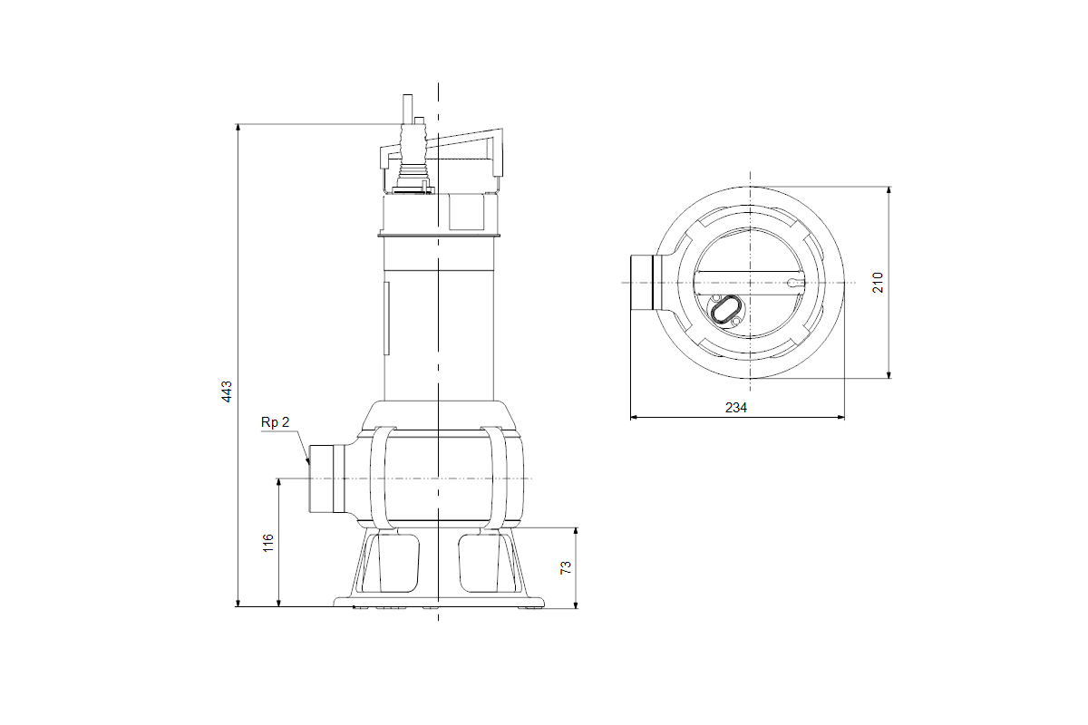 GRUNDFOS Kellerentwässerungspumpe UNILIFT AP35B.50.06.A1V 1X230V 5M SCH