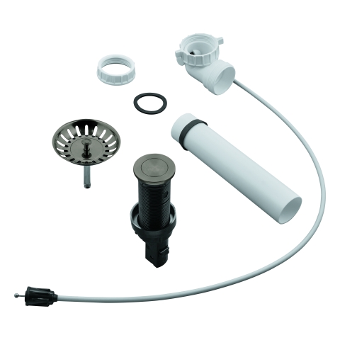 GROHE Zugstangen-Ablaufgarnitur 40986 Push-Exzenter f. Spülen hard graph. geb. GROHE Zugstangen-Ablaufgarnitur 40986 Push-Exzenter f. Spülen hard graph. geb.