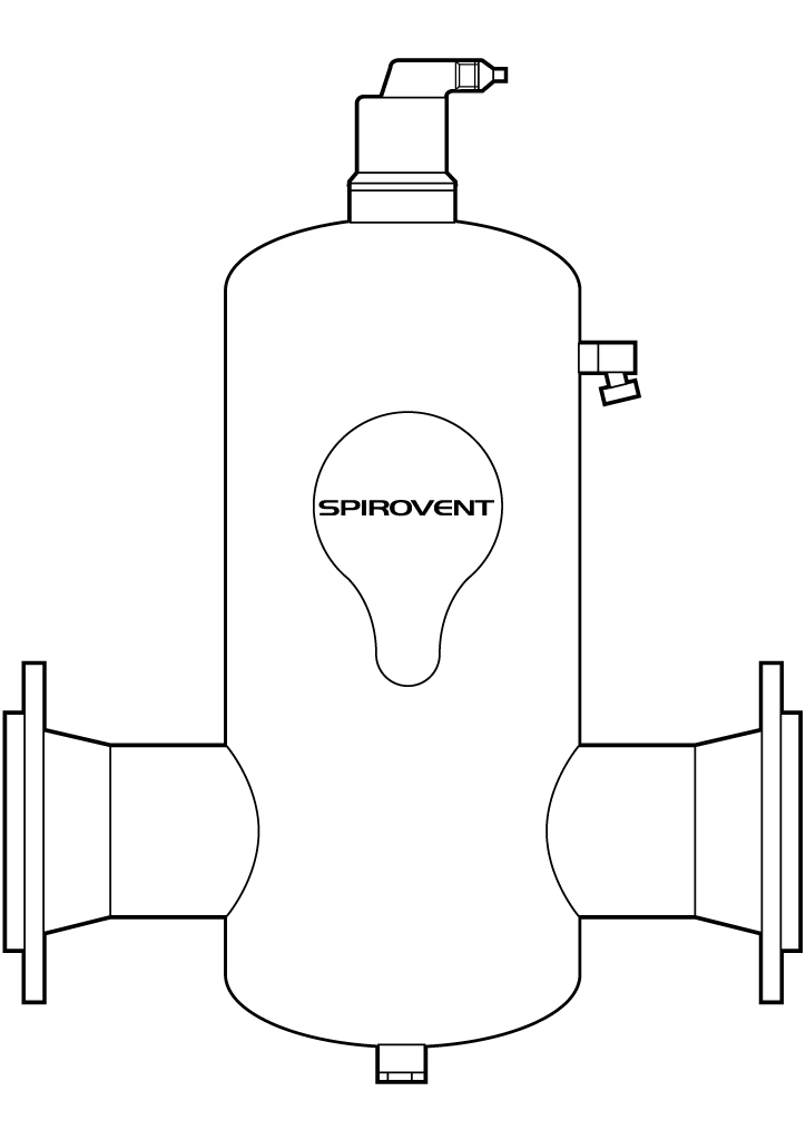 Spirotech Luftabscheider SpiroVent DN 80 - Flansch, 10 bar / 110 Grad