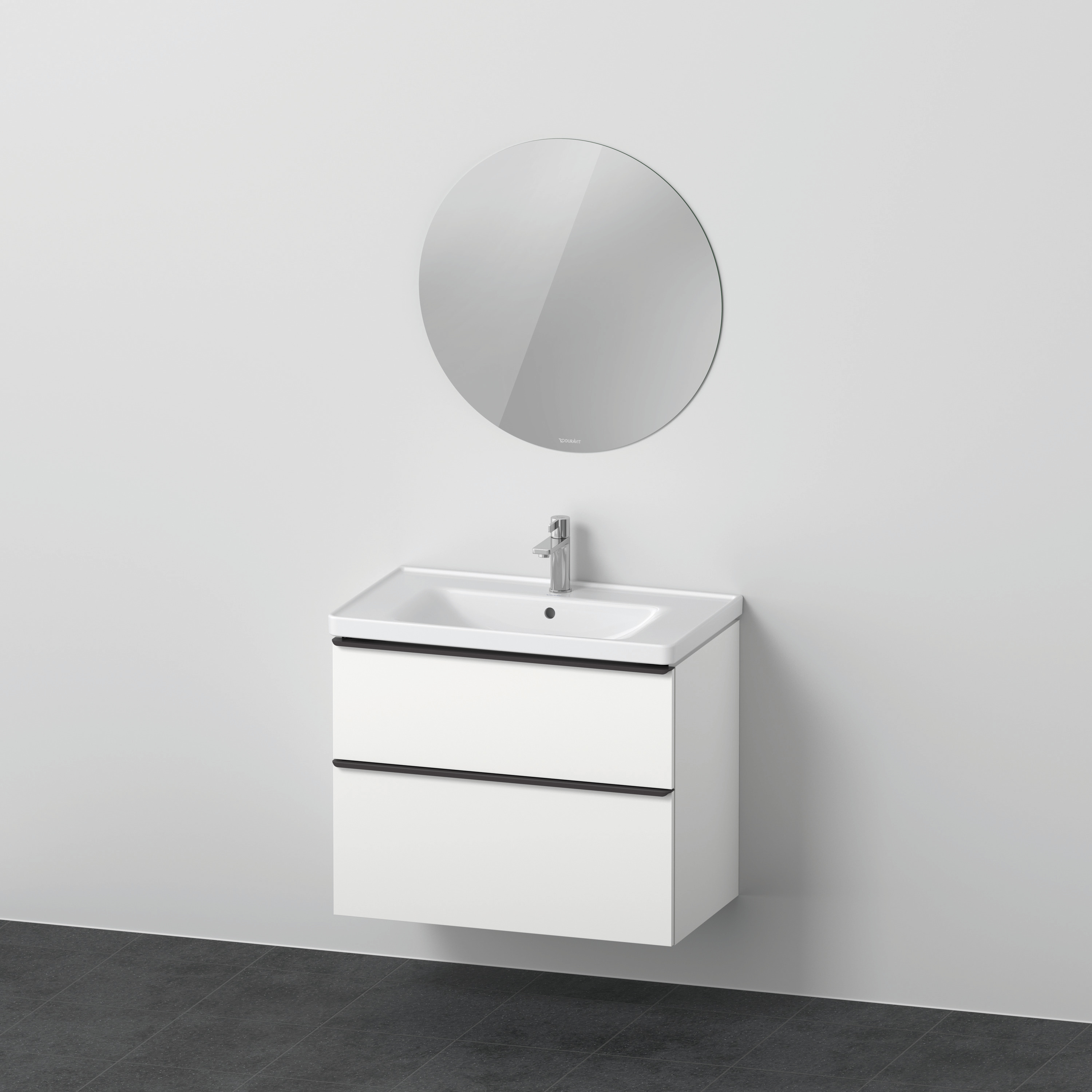 Duravit D-Neo Möbel-Set wandh. 800x480mm WT,WTU Ausz 1,SBK 1,SP Rund, Weiß Matt