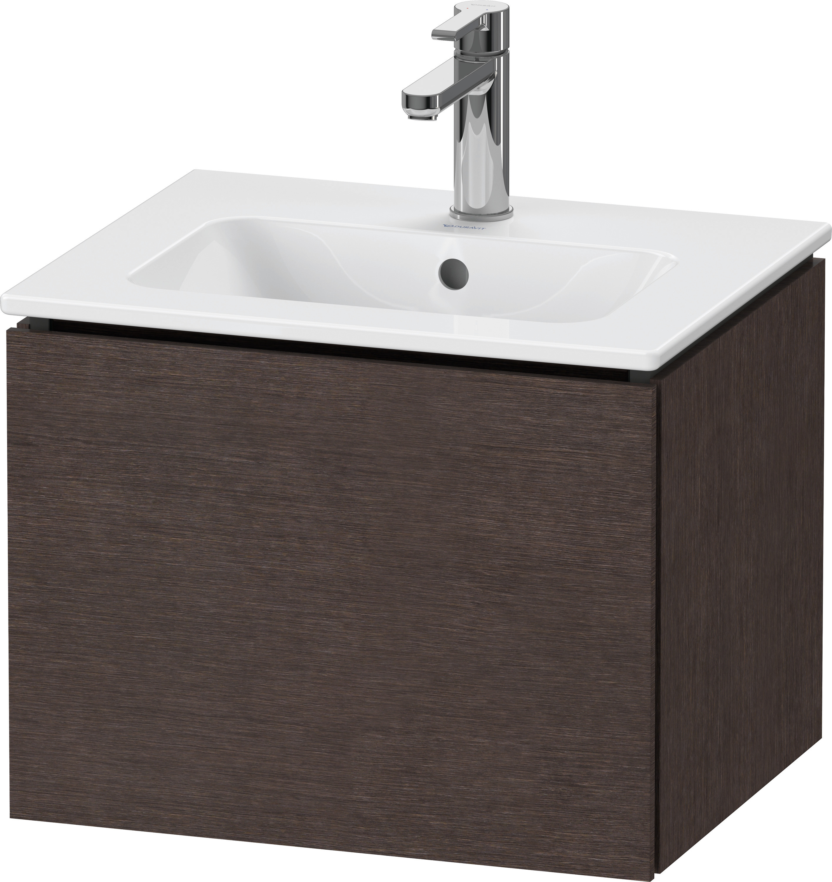 Duravit WTU L-Cube wandhängend, 1 Auszug 400x520x421mm, Eiche Dunkel geb.