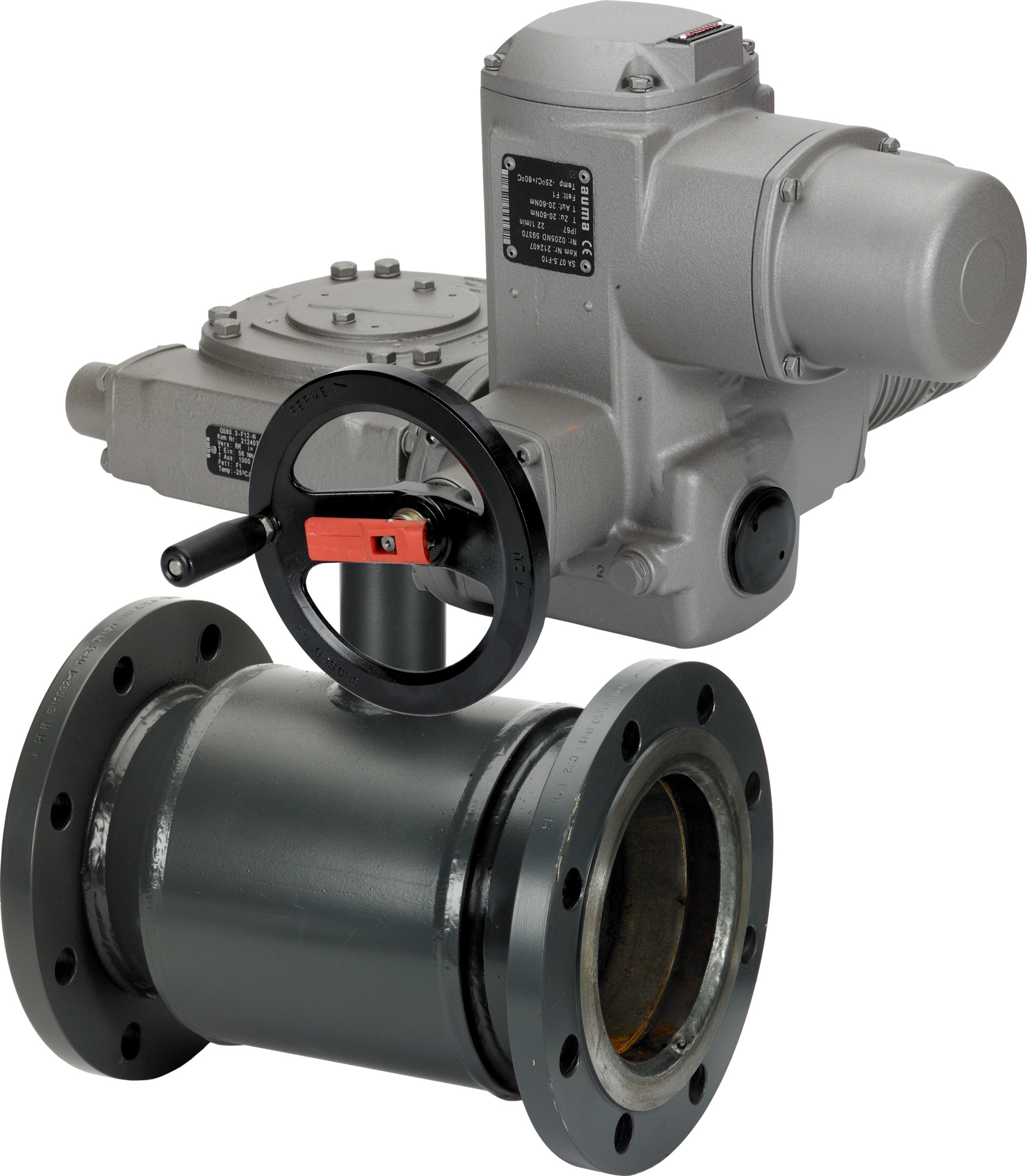 Danfoss JIP-FF 116.10A DN250 PN16, FL/FL RB m.Drehantrieb SA07.6 AUMA-NORM