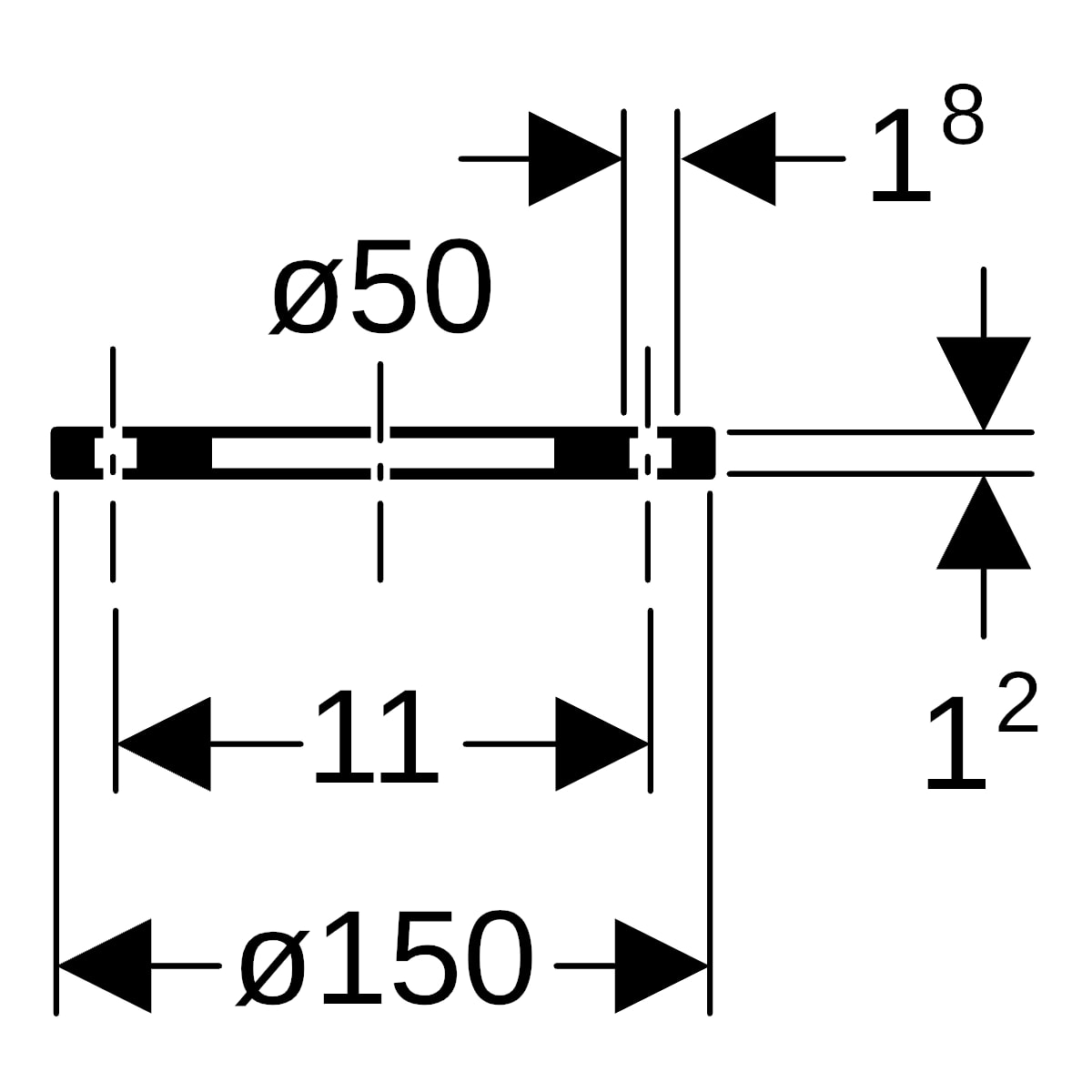 Geberit PE Losflansch d50