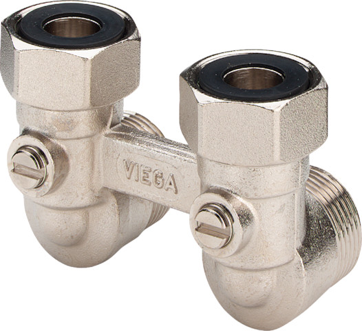 Viega VHK-Anschlussstück 1097.5 in G3/4 x 50mm Messing vernickelt