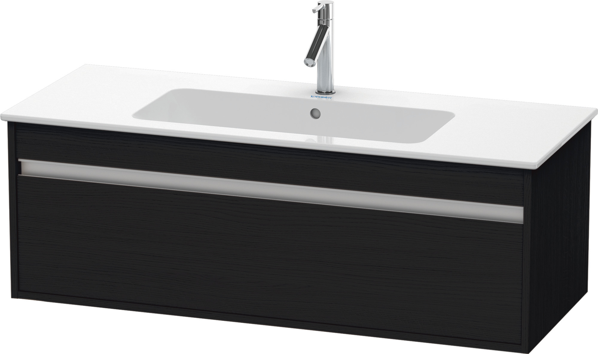 Duravit WTU Ketho f. ME by Starck, 1 Auszug 410x1200x475mm, Eiche Schwarz