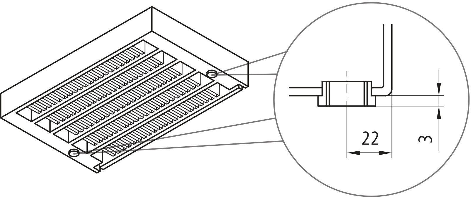 Kermi V-Kon S Typ22 BH210x133x1200mm QN1121,RAL9016,6 bar,m.Abd,Vent. re