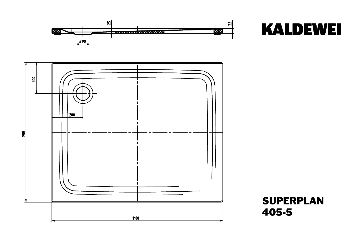 KA DW SUPERPLAN CLASSIC Mod.405-5,900x 1100mm,alpwe,PEFF,VAS,Wt extrafl.