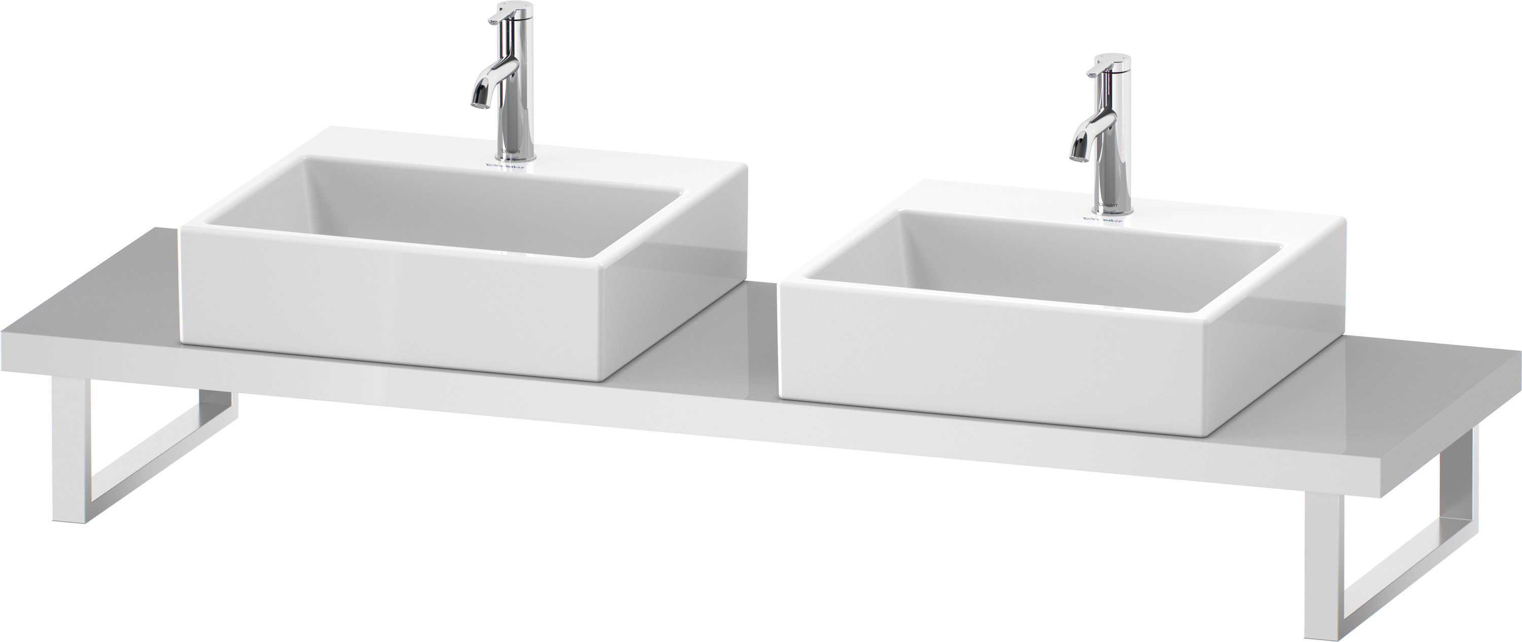Duravit Konsole variabel DuraStyle Compact 2 Ausschn.,45xvarx480,Betongrau Matt