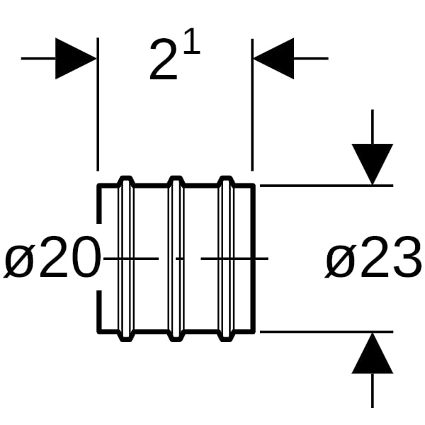 Geberit Mepla Dichtmanschette zu d20