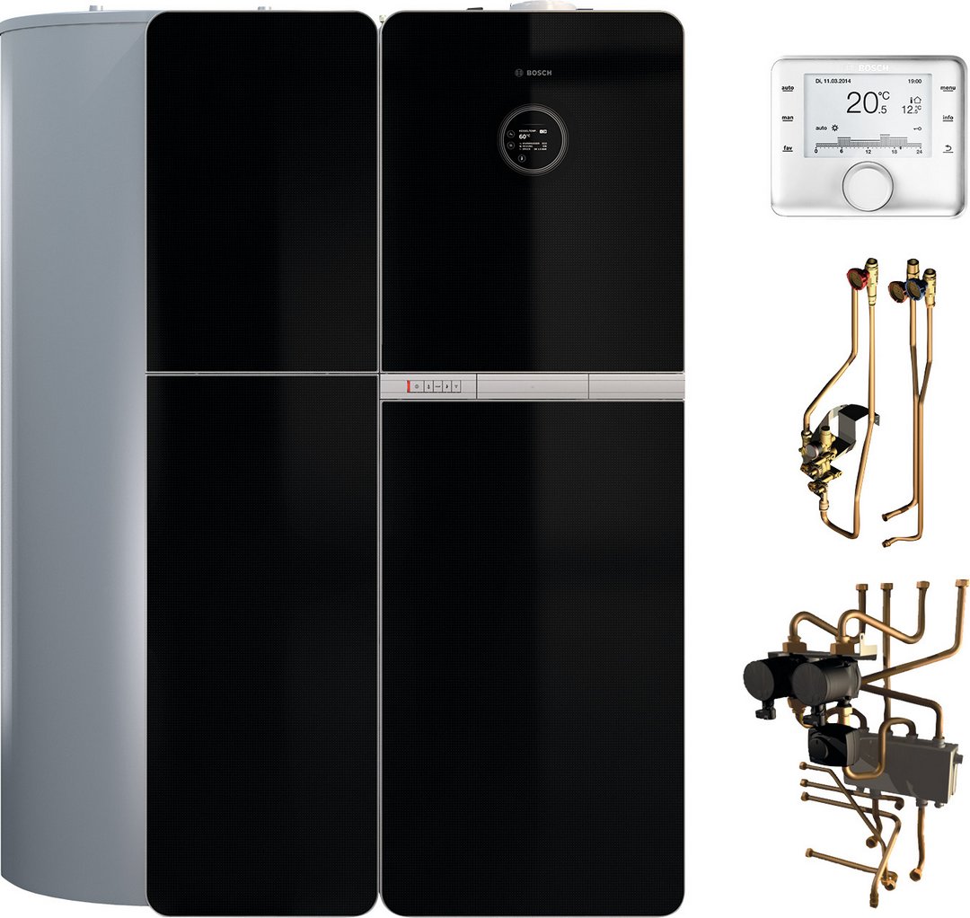 BOSCH Gas-BW-Basic-Paket JUPA SHU15 GC9000iWM30/100SB, CW400, B400T,für 2 HK