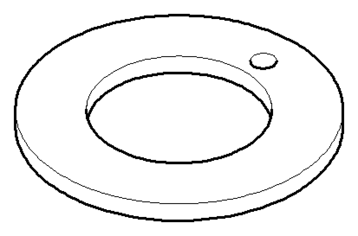 DO Dichtung mit Bohhrung ERSATZTEILE 091405047 D 48 x 27,2 x 3 mm
