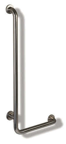 HEWI Winkelgriff Ser 805, Edelstahl, d:33mm, AM:750mm W:500mm links