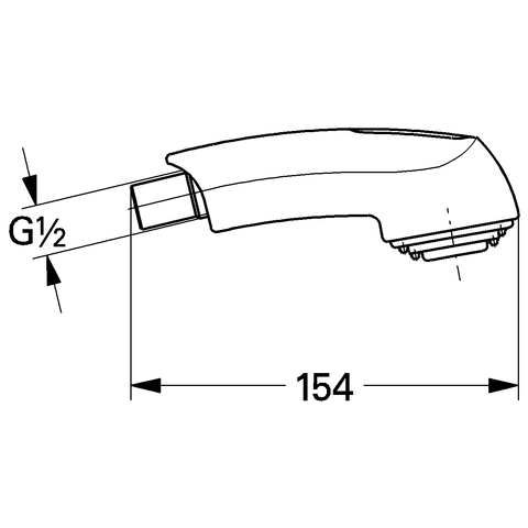 GROHE Spülbrause 46312 für Zedra/Europlus granicreme