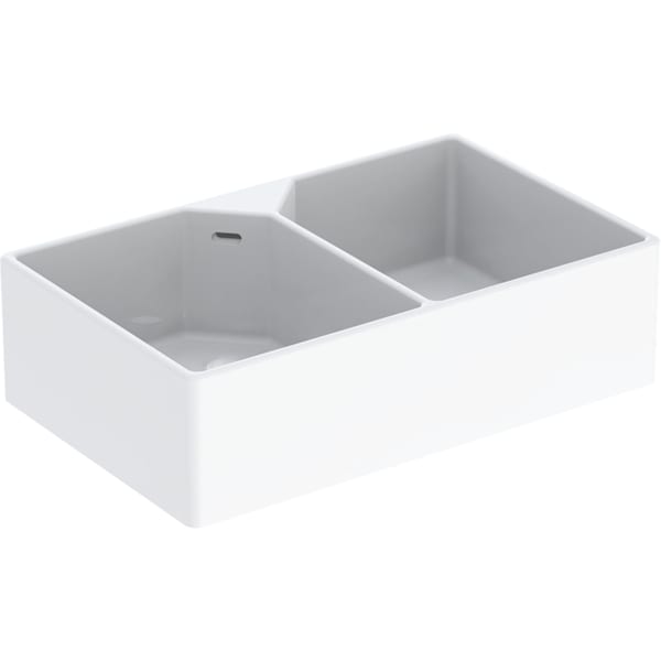 Geberit Publica Mehrzweckbecken mit 2 Becken 90x25x56cm, mit Überlauf, weiß Geberit Publica Mehrzweckbecken mit 2 Becken 90x25x56cm, mit Überlauf, weiß