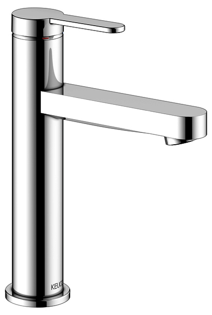 KEUCO EHM-WT-Mischer 130 IXMO 59501, o.Zug.-Ablgrt. Flat, Rosette rd. verchr.