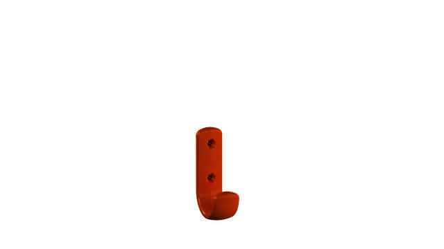 HEWI Garderobenhaken Ser 477, H:75mm orange