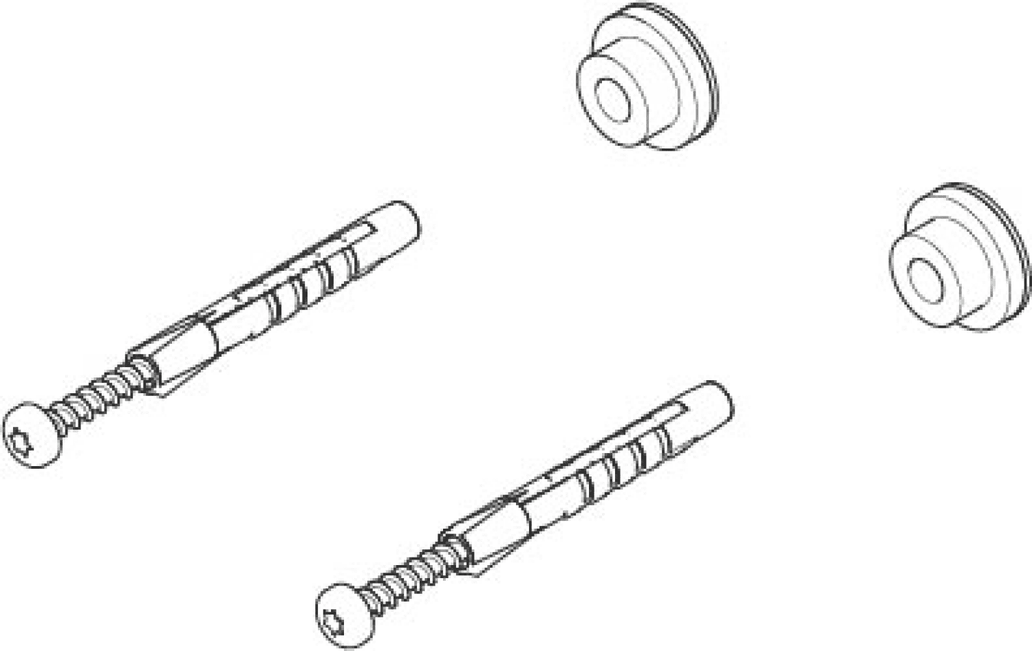 DO Befestigungssatz ^ ERSATZTEILE 05172080100 150 x 150 x 1 mm