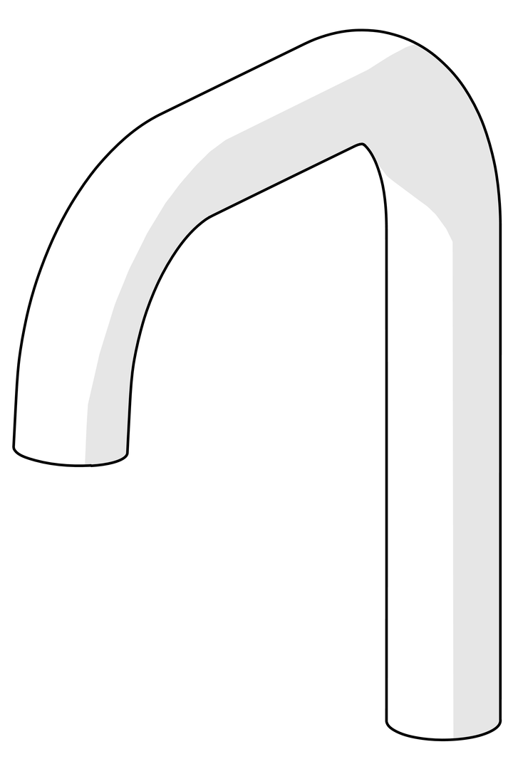 Hansa Auslauf HANSA 59914227 L=131 Ausld. 120 mm Hansa Auslauf HANSA 59914227 L=131 Ausld. 120 mm