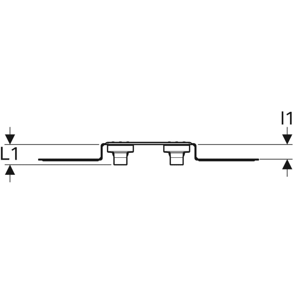 Geberit PushFit Anschlusswinkel 90Gr vormont. zweifach Rg d20-Rp1/2 mit AblRS