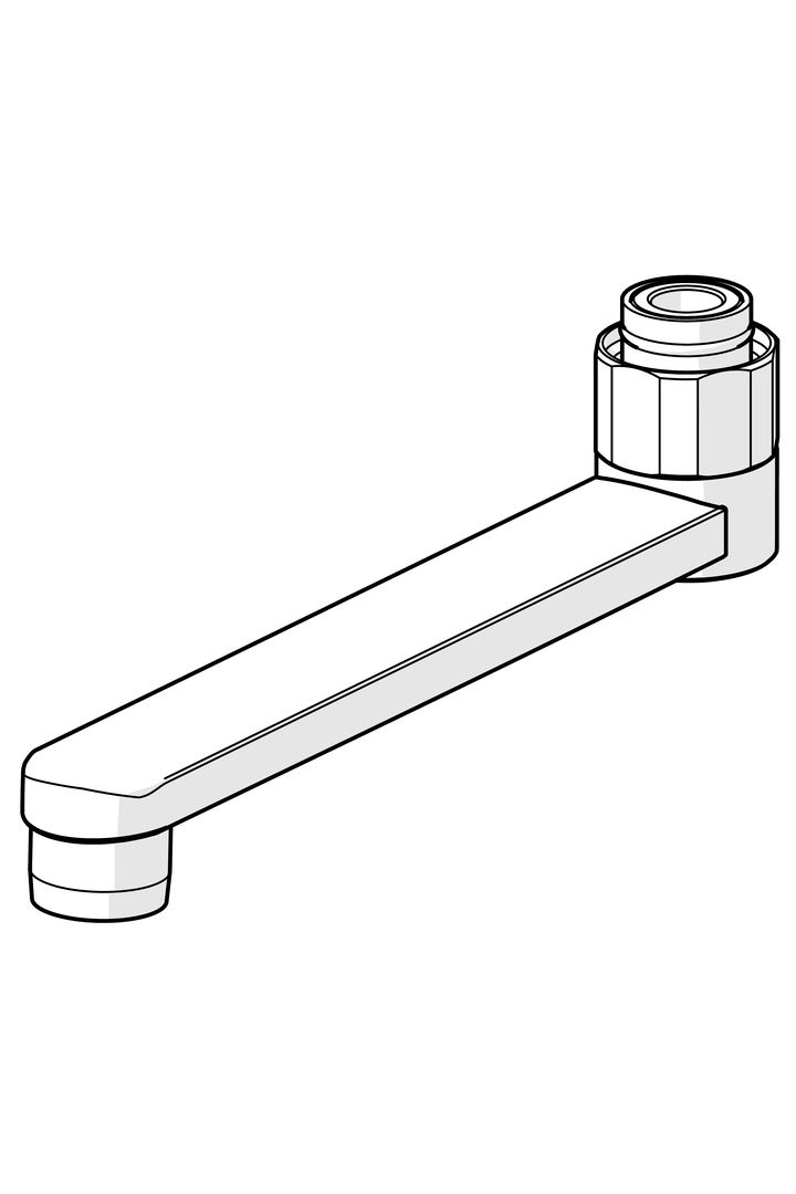 Hansa Auslauf HANSA 59914470 L=150 Ausld. 150 mm chr Hansa Auslauf HANSA 59914470 L=150 Ausld. 150 mm chr