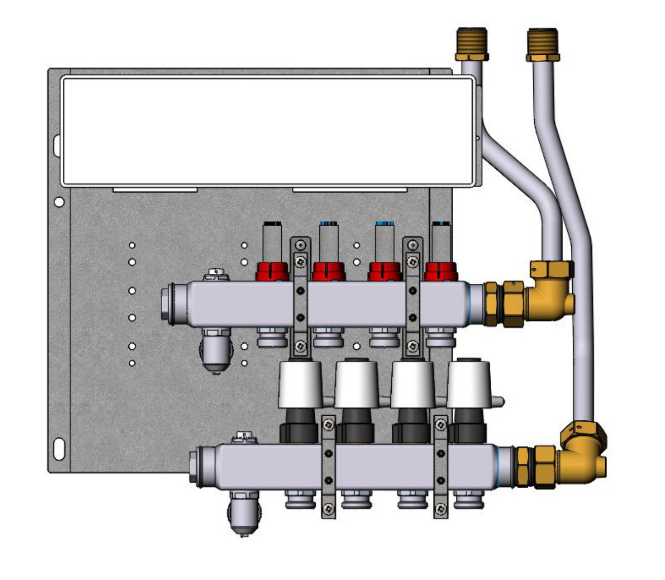 Danfoss FBH-Verteiler SGCi-7 7 Kreise, Icon 24V, TWA, Durchflussanz.