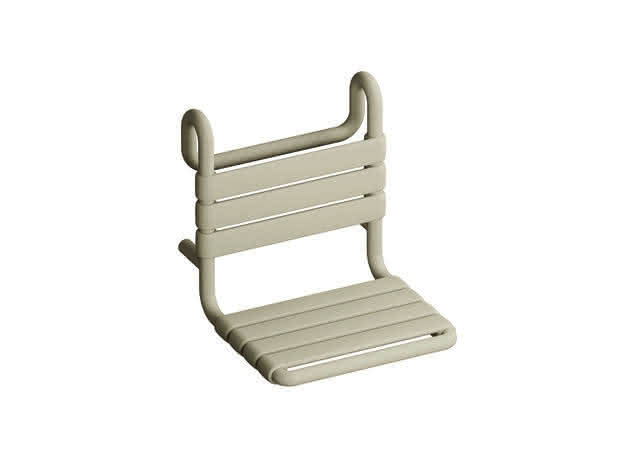 HEWI Einhängesitz Ser 801, matt, B:450 mm, H:472 mm, T:500 mm reinweiß
