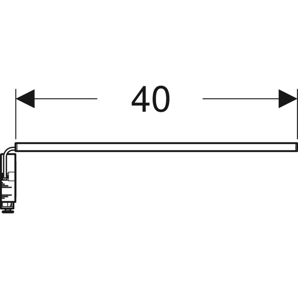 Geberit Lichtleiste für Schublade, L:40cm