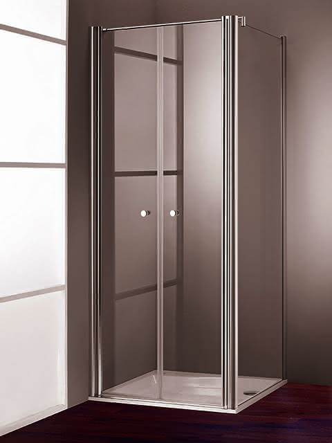 Hüppe DA 501 Design pure 4-Eck SW f.PT 100 H:2000 silber matt klar A-P
