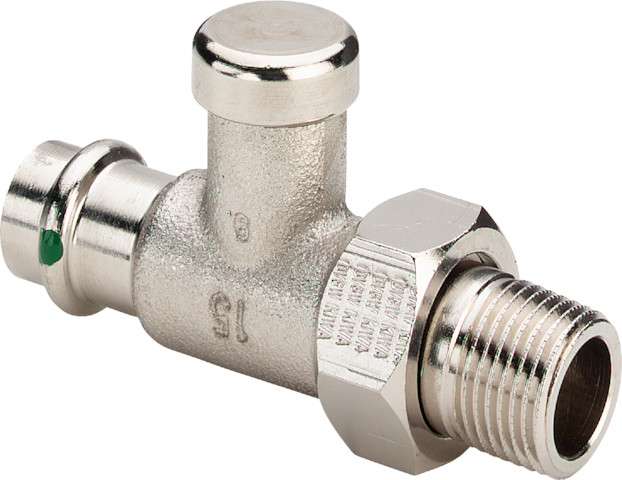 Viega Rücklaufverschraubung mit SC 2272.2 in 15mm x R1/2 vernickelt