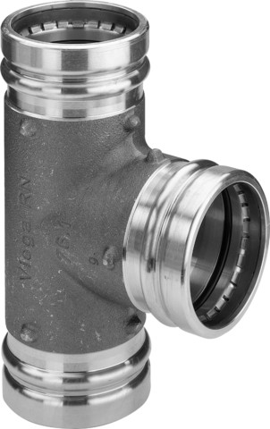 Viega T-Stück Sanpress XL 2218XL in 88,9mm Rotguss