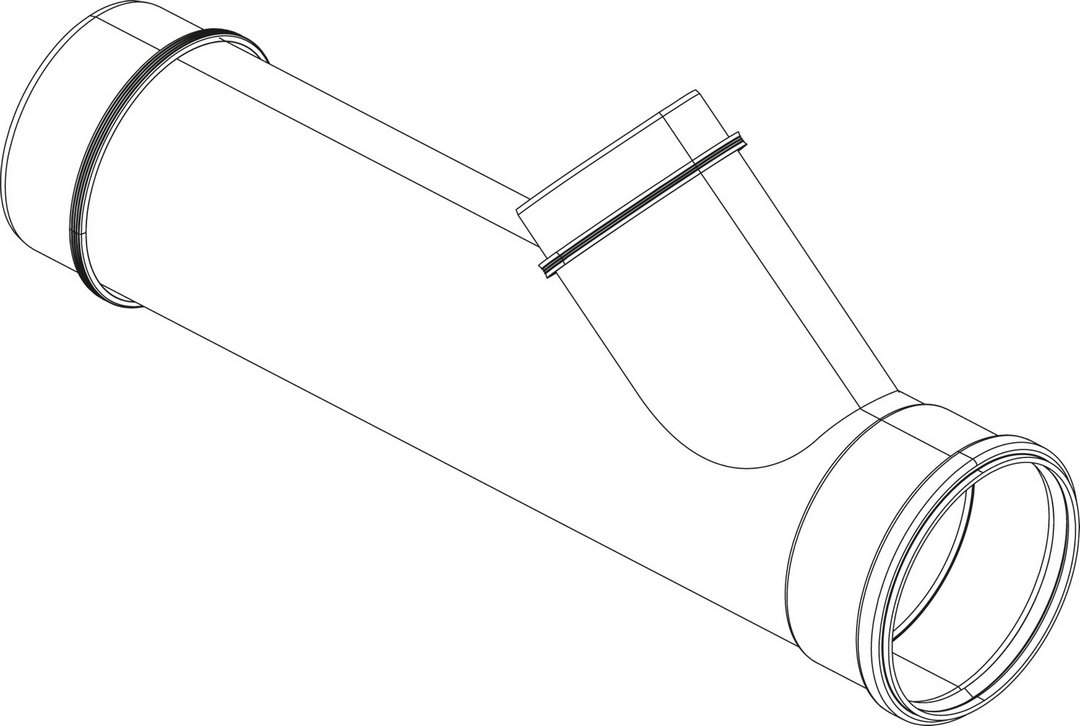 BOSCH Ersatzteil TTNR: 8732919906 Abgassammler Kaskade DN200/DN160 everp